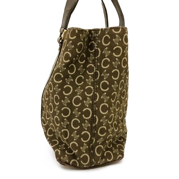 CELINE Macadam C Canvas Tote Bag Brown/8BF0524 - Picture 3 of 12